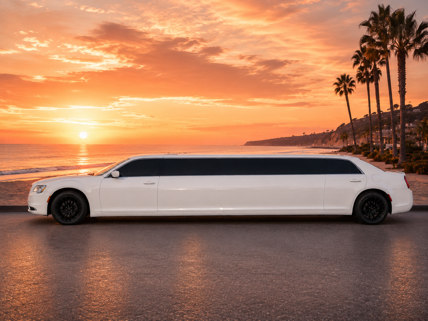 White Chrysler Stretch