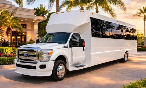 White Party Bus