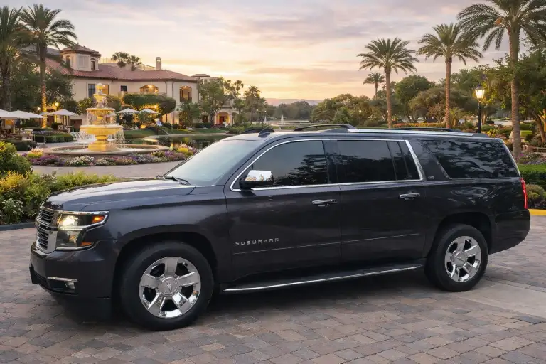 Black executive SUV luxury vehicle